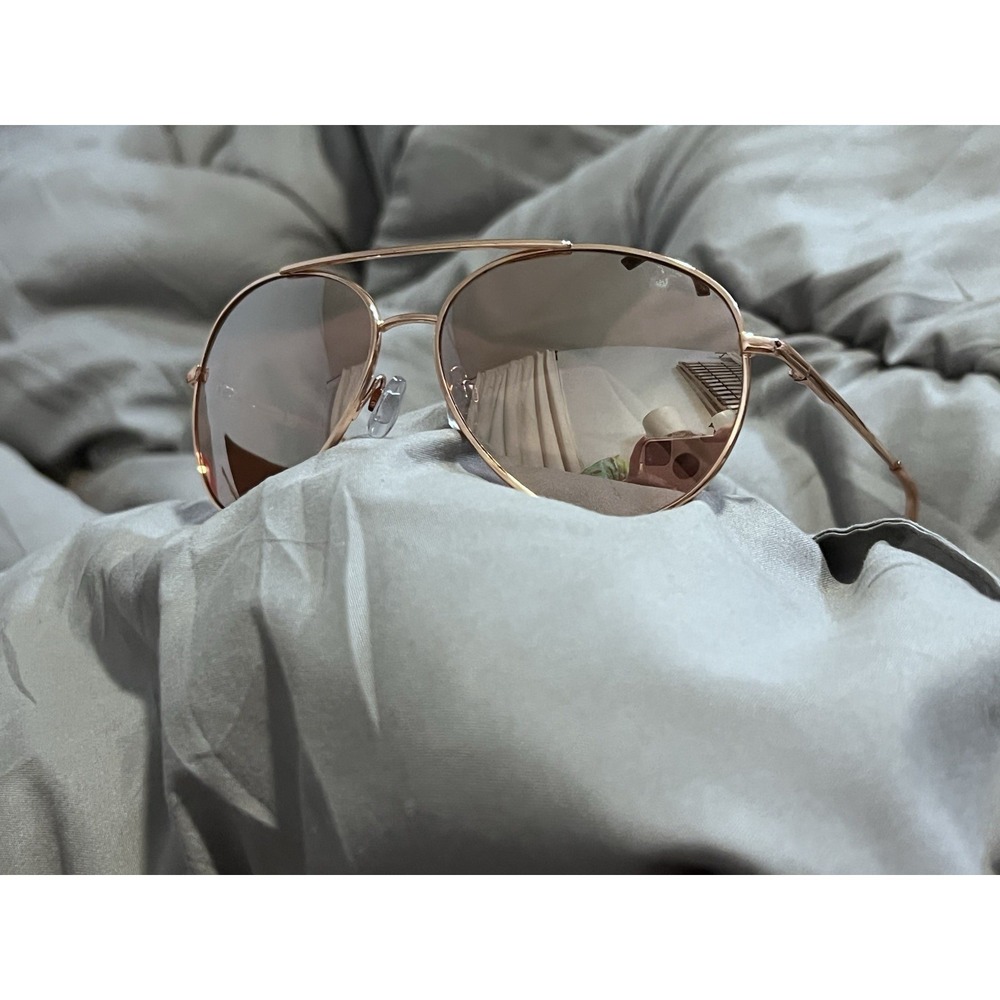 LC Lauren‎ Conrad Aviator Rose Gold Pink Sunglasses WLC71SG00 Women's Fashion